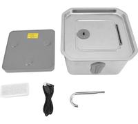 Cat Water Fountain 3.5L acier inoxydable Smart Automatic Circulation Pet Spenser avec App -Alarme pour la maison
