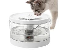 Cat Water Fountain, Automatic Pet Waterer, 20x20x12.5cm/7.87x7.87x4.92 inch Filtered Smart Dispenser, Ultra-Quiet Motor, 2l White Tank, for Indoor Travel Use with Cats Dogs Kittens
