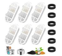 Cat Water Fountain Filter - 6 Piece Replacement Filters with Sponges