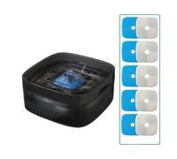 Cat Water Fountain, Fontaine À Eau Grande Capacité for Animaux De Compagnie, Grand Bol for Chien avec Pompe Ultra-silencieuse for Plusieurs Chats Ou Chiens,for Cats(5.5L Fountain-Filter)