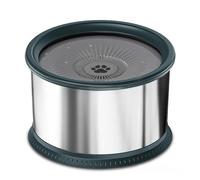 Cat Water Fountain, Gamelle d'eau for Chien de 6,5 L en Acier Inoxydable, Anti-déversement, avec Tapis antidérapant.,for Cats(Green)