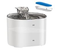 Cat Water Fountain, Multi-Layer Filtration Automatic Waterer Bowl, Cats Dogs Indoor Hydration Dispenser with Filter for Home Travel Outing Short Trip Daily Use, 18.7x16.3x14.3cm