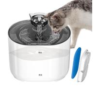 Cat Water Fountain, Pet Aqua Dispenser, 7.36x6.42x5.63 inches Multi Layer & Filtration Automatic, Indoor Waterer Bowl with Filter for Cats and Small Dogs, and Quiet Drinking System