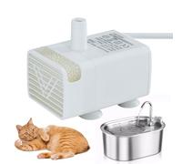 Cat Water Fountain, Pump Replacement Set, 2.17x1.5in Ultra Quiet Submersible Motor, Energy Efficient Design, Easy to Clean 2-Pack for Indoor Outdoor Pet Hydration