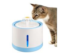 Cat Water Fountain, Puppy Water Dispenser, Multiple LED Water Levels, Rechargeable Water Bowl with Visible Water Design 7.09x7.09x7.28 for Multiple Pet Households (1 Piece)