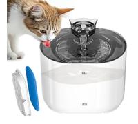Cat Water Fountains, Cats Automatic Waterer Fountain with Filter, PC Multi-Layer Filtration Automatic Dog Water Bowl for Indoor Home, Travel, Short Trip, Outing, 7.36x6.42x5.63 inches