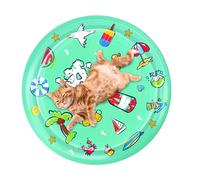 Cat Water Game Mat - Cat Water Gamer | Mat de Refroidissement pour Animaux de Compagnie pour Temps Chaud | Se Sentir Bien à l'aise, Divertissement intérieur, interagir aux Jouets de Chat