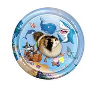 Cat Water Play Mat, Water Play Mat pour chats | Tampon sensoriel à l'eau intérieure - Toys de chat interactifs pour le jeu pour animaux de compagnie, lit de refroidissement confortable cool pour les j