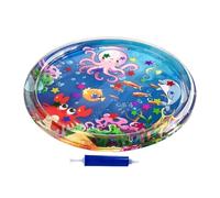 Cat Water Toy - PVC Inflatable Sensory Play Mat With Floating Toys