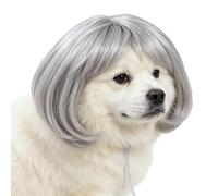 Cat Wig - Adjustable Human-Style Bangs Pet Costume Party Pet Bob Wigs