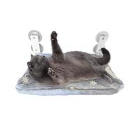 Cat Window Hammock - Window Perch for Cats | Foldable Pet Hammock Bed with Glow in The Dark Suction Cups | Lounger Resting Seat with Interactive Toys | Breathable Mesh for Naps, Birds Watching
