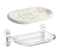Cat Window Perch | Suction Cup Hammock With Detachable Plush, Cushion Cat