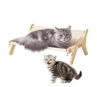 Cat Window Perch - Wall Mounted Kitty Bed, Reversible Fabric Design, Durable Support Frame, Breathable Pet Seat | Elevated Shelf, Hanging Hammock, Sleeping Spot, Home Furniture
