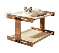 Cat Window Perches | Suction Pet Furniture Space-Saving,Breathable Mesh Adjustable Cat Wall Furniture - Ideal for Kitten Play Indoor Windowsill Bedside Drawer Cabinet Apartment Patio Home Balcony