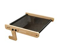 Cat Window Perching - Floating Wooden Pet, Sleeping Hammock with Sturdy Support, Window Bed, Nest, Feline Accessory for Home Farmhouse Apartment Bedroom Balcony Study Bedside Cabinet