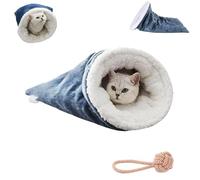 Cat Winter Sleeping Bag,Cat Sleeping Bag, Cat Bed Cave, Soft Plush Large Cat Sack Self Warm Cat Bed, Dog, Cat, Winter Warm Sleeping Bag, Plush Soft Pet Bed, Comfort Bed (1PC)