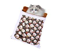 Cat Winter Sleeping Bag, Kitten Cave Bed, Puppy Cave Bed, Soft Cozy Cat Sack, Comfortable Cat Cave Bed, Pet Snuggle Sack, Indoor Cat Bed, Winter Cat Bed, Warm Cat Sleeping Bag,