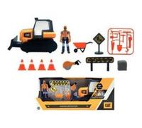 CAT Workforce Bulldozer avec figurine et accessoires - 14cm Orange G