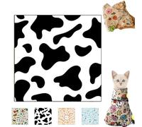 Cat Wrap for Cutting Nails, Velcro Fabric Wrap for Cats, Cat Restraints for Grooming, Cat Control Mat, Multifunctional Pet Tool Cat Grooming Wrap, Self-Adherent, Anti-Bite, Anti-Scratch (B, 45 * 45cm)