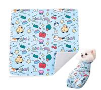 Cat Wrap for Soin, Cat Safety for Nail Cut | Anti-Escape Swaddle Wrap Auto-Adhésif Cat Care Wraps | Fournitures de soins pour animaux de compagnie pour le nettoyage des oreilles et des yeux, grand