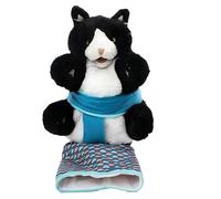 Cat Wrestling Hand Puppet, Plush Animal Play Glove, Sturdy Padded Mitt, Soft Scratch Resistant Surfaces for Safe Interactive, Training, Pet Bonding, Fun Wrestling Session with Cats and Kittens
