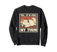 Cat Yes It is Still My Turn Coffee Gamer Controller Sweatshirt