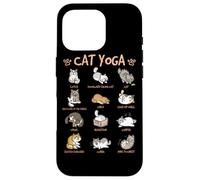 Cat Yoga Poses Cats Practicing Mindfulness Meditation Kitten Coque pour iPhone 16 Pro