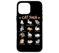 Cat Yoga Poses Cats Practicing Mindfulness Meditation Kitten Coque pour iPhone 16 Pro Max