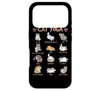 Cat Yoga Poses Cats Practicing Mindfulness Meditation Kitten Coque pour iPhone 17 Pro