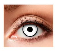 Boland lentilles de fête maniaque silicone 2 pièces blanc/noir Wit G