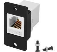 CAT3 RJ12 6P6C RJ12 6P6C Rectangular Telephone Line Adapter Female to Female Fixed Mount RJ12 Connector for Voice Communication Modem