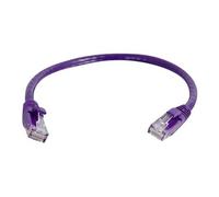 C2G Cat6 Booted Unshielded (UTP) Network Patch Cable - Cordon de raccordement - RJ-45 (M) pour RJ-45 (M) - 3 m - UTP - CAT 6 - moulé, sans crochet, bloqué - violet