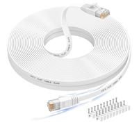 Cat6 câble Ethernet 30M RJ45 1000Mbps testeur connecteur compatible Cat7 Cat8 blanc