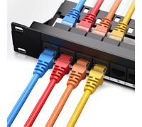 Cat6 Panneau De Brassage,Rj45 Port De CâBle RéSeau Prise Droite Cadre De Gestion De Cable,Transmission Stable à Grande Vitesse,Durable,pour Le Bureau Et L'Industrie Etc (24 Port 1U Rack)