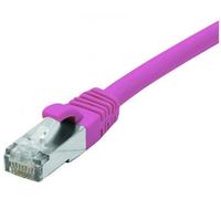 Cordon RJ45 catégorie 6 F/UTP LSOH snagless rose - 30 m
