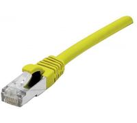 CONNECT 30 m Full Cuivre RJ45 F/UTP LSZH Cat. 6 avec Protection Anti Coupure pour Cordon Patch - Jaune