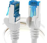 CAT6a Cat6 Cat6 10Gbps Network Cable 0.5mWhite1pcCAT6aS-FTPDouble Shielded