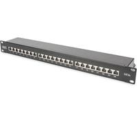 Cat6A Classea Patchpanel 1U 24-Port Black Shielded, Noir[Audio1541]