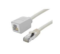 Cat6a S/ftp Extension Patch Cord Grey 1m
