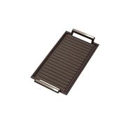 CATA - CAST IRON gril - grile pour barbecue - Épaisseur de 8 mm - Convient uniquement à l'induction - Grande rétention de chaleur - Canaux latéraux pour un nettoyage amélioré - Matériau en fonte