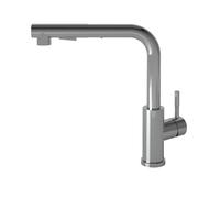 CATA CSE Mélangeur à bec monocommande haute Hauteur 29,4 cm Cartouche en céramique Ouverture à froid Aérateur anti-chaux avec réducteur de débit à 5,7l/min Laiton Surface chromée