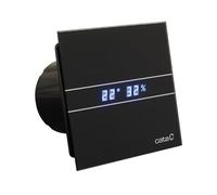 CATA E-100 GTH BK Noir Minuteur Hygro nachlauf humidité contrôle, capteur d'humidité écran LED, verre avant forte/115 m³/h depuis 1947 très silencieux 31dB économie d'énergie 8 W