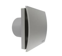 CATA Extracteur de salle de bain UC-10 SILENTIS STD Valve anti-retour Niveau sonore 26 dB Puissance 8 W Tension 220-240 V 50/60 Hz Diamètre Sortie 100 mm Classe IP44 Silencieux Eco Couleur Gris