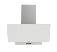 Cata Hotte Décorative Thalassa 900 GWH/G Panneau de Commande Électronique 4 Vitesses Moteur BT3 Extra Silencieux Niveau Sonore 50 db Éclairage LED Filtre Anti-Buée Largeur 90 cm Couleur blanche