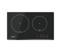 Cata IB 2 PLUS BK Plaque à induction 2 zones de cuisson Commande tactile avec avertissement sonore 9 niveaux de puissance réglables + fonction Booster Timer pour chaque zone Largeur 59 cm Couleur Noir