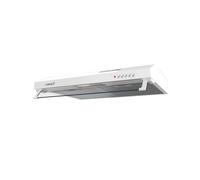 CATA - LF-2060 HW - Hotte de cuisine - Commandes mécaniques - 3 niveaux d'extraction - Éclairage LED E-14 - Moteur extra silencieux - Finition en acier inoxydable - Classe énergétique C - 64 cm