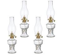 CATA-MEDICA Lampe à huile au kérosène lampe à kérosène Vintage lanterne d'ouragan en verre pour l'éclairage intérieur décoration utilisation de Camping en plein air 3 paquet, 4 paquets