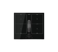 Cata Plaque à induction AS 600 avec extracteur de fumée intégré et 6 niveaux d'extraction, largeur 77 cm, couleur noire