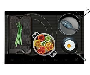 CATA Plaque de cuisson de luxe Giga 750-77 cm - Autonome - Avec système de booster 6 voies - Plaque de cuisson vitrocéramique avec contrôle Varioheat pour 3 niveaux