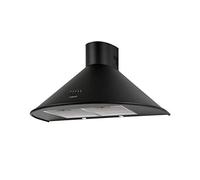CATA Q 900 BK 645 m³/h Monté au mur Noir C - Hottes (645 m³/h, Conduit / Recirculation, D, A, B, 72 dB)